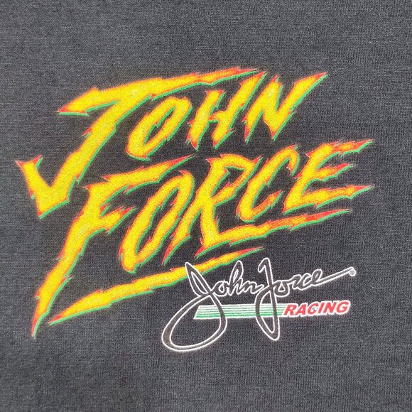 John Force Racing T-shirt men's size XL black double side decorated graphic - Picture 5 of 8